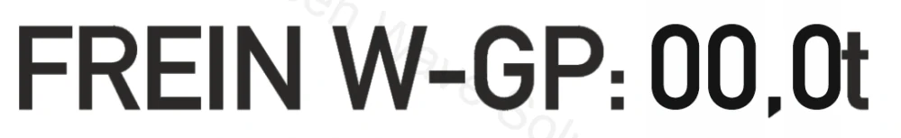 FREIN W-GP: 00,0t