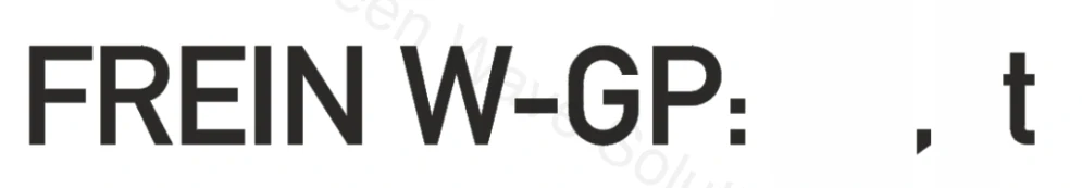 FREIN W-GP: 00,0t