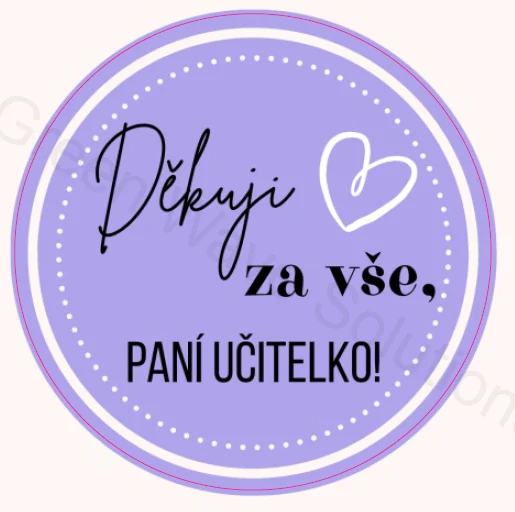 Děkuji za vše, Pani učitelko