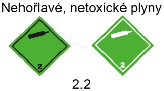 Nehořlavé, netoxické plyny