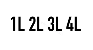 Označení dvojkolí 1L - 4L