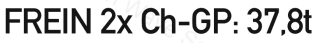 FREIN 2X Ch-GP: 37,8t