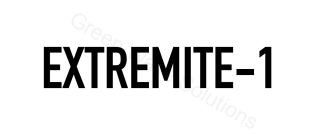 Nápis: EXTREMITE-1